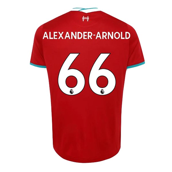 Camiseta Liverpool NO.66 Arnold 1ª 2020-2021 Rojo